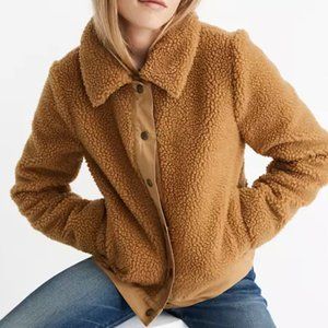 Madewell Sherpa Portland Jacket Tan Large